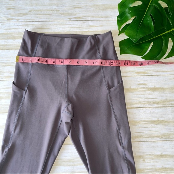 Fabletics High Waisted Legging with Pockets Purple- Small - Picture 2 of 6